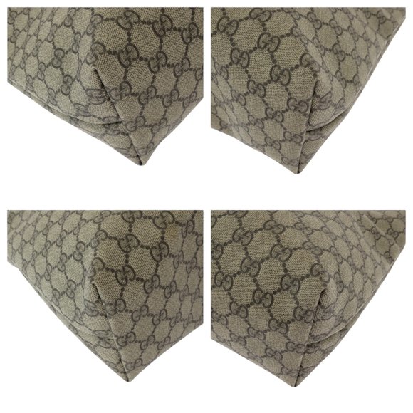 GUCCI GG Plus Beige Ivory Silver Hardware Tote Bag Shoulder - Picture 3 of 10